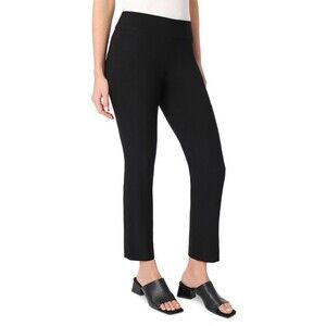 Jones New York Women's Solid Stretch Twill Ankle Pants Formal Casual Black S
